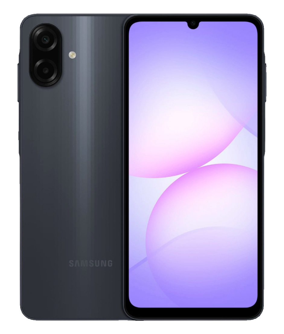 Смартфон Samsung Galaxy A07 4Гб 64Гб SM-A075 Черный 6.7", PLS, 1600*720, 2*2.2+6*2ГГц, 50+2МП, 8Мп, 4G, 5000мАч, And15
