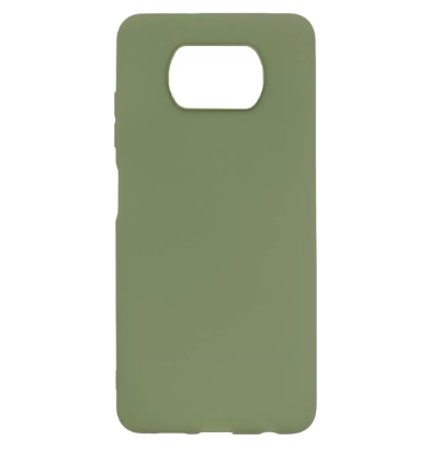 Накладка для Poco X3/X3 Pro Zibelino Soft Matte оливковый,защита камеры (ZSM-POCO-X3-OLV)