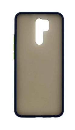 Накладка для Xiaomi Redmi 9 ZIBELINO Plastic Matte (ZSO-XIA-RDM-9-BLU) синяя окантовка