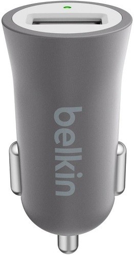 Автомобильное_З\У - USB_2.4A Belkin Universal Car Charger,Grey (F8M730btGRY)