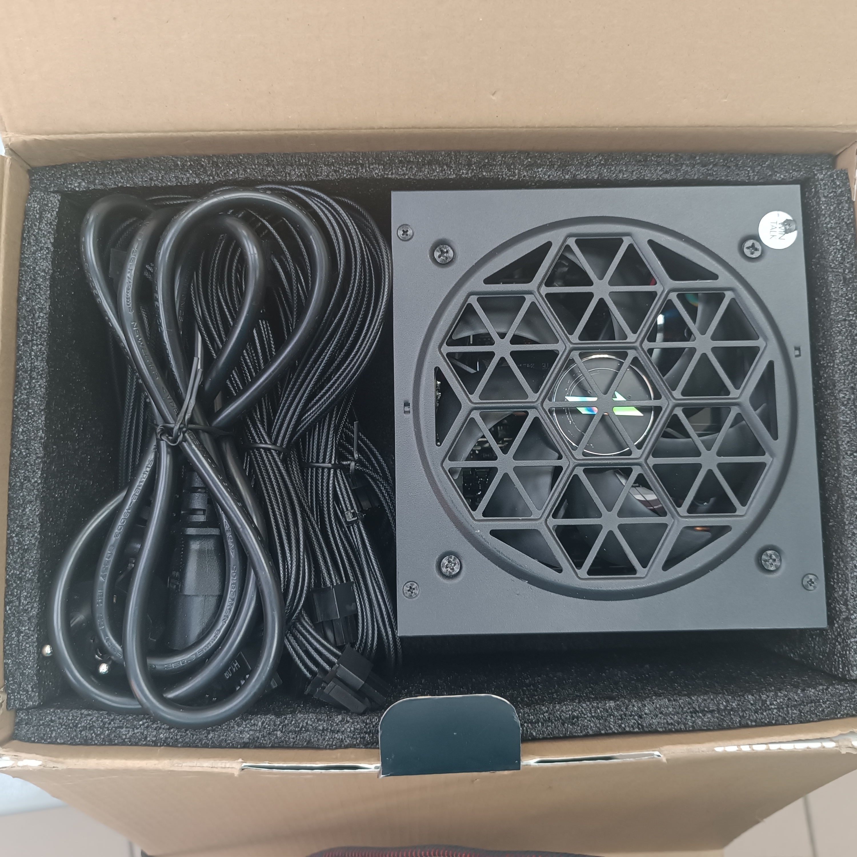 Распродажа! Блок питания 850Вт 1STPLAYER NGDP 850W (APFC,120мм,3PCI-E,12VHPWR,8SATA,80+Gold,модульный)[HA-850BA4](без комплекта)