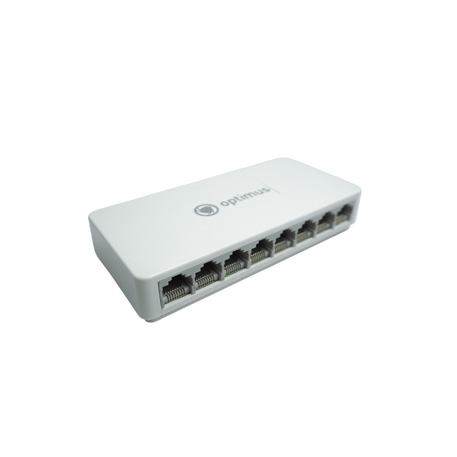 Коммутатор Optimus U1EN-8F 7 портов 10/100 Мбит/с RJ-45, 1 порт 10/100 Мбит/с RJ-45, Uplink