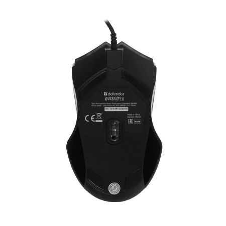 Игровая мышь USB Defender Overmatch GM-069 оптическая, 4кн, 2400dpi