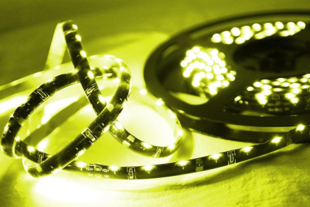 лента светодиодная торцевая 12в, 335, 96шт/м, 7.8вт/м, желтый, IP68