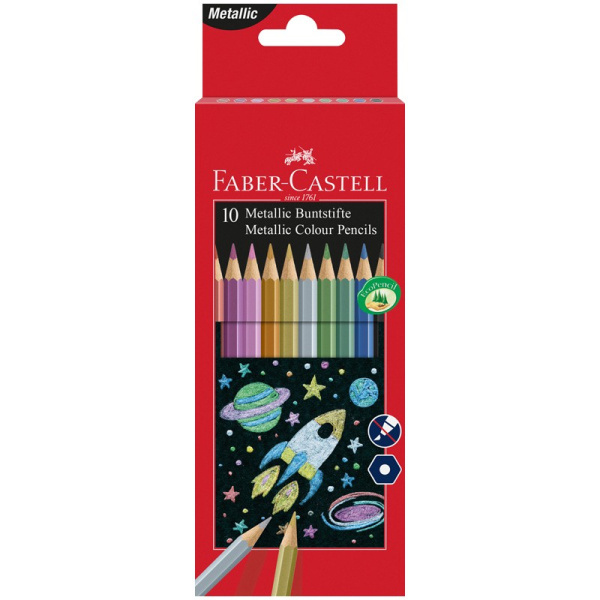 Карандаши 10цв. Faber-Castell металлик 201583