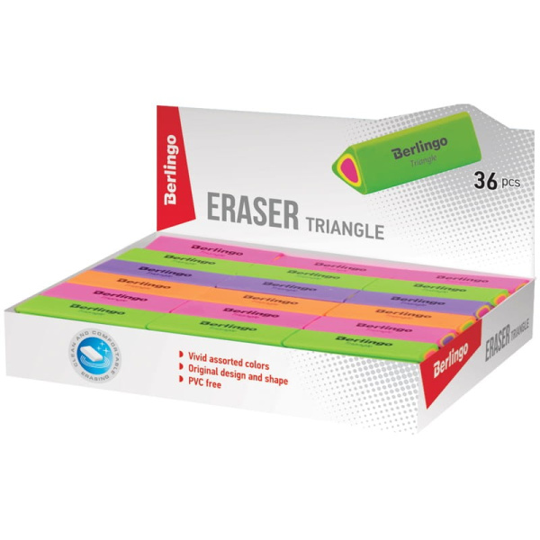 Ластик BERLINGO "Triangle", треугольный (BLc_00110)