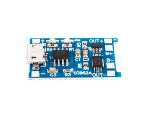 Модуль зарядки Li-ion 1S TP4056, MicroUSB, 1А, с защитой