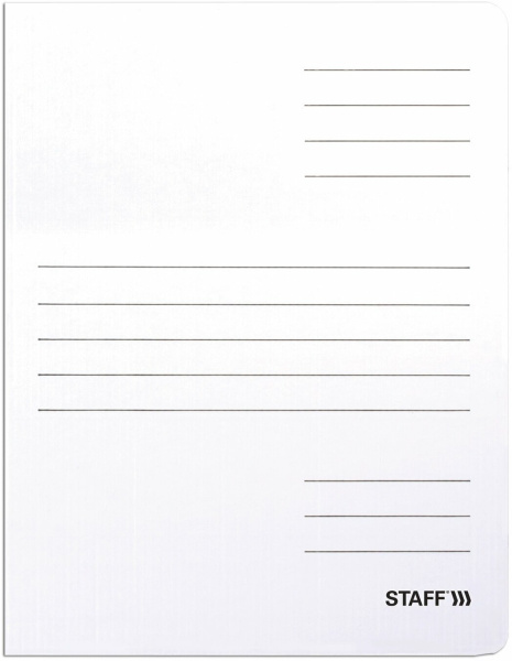 Скоросшиватель картонный STAFF 30мм, до 300 л, (128991)