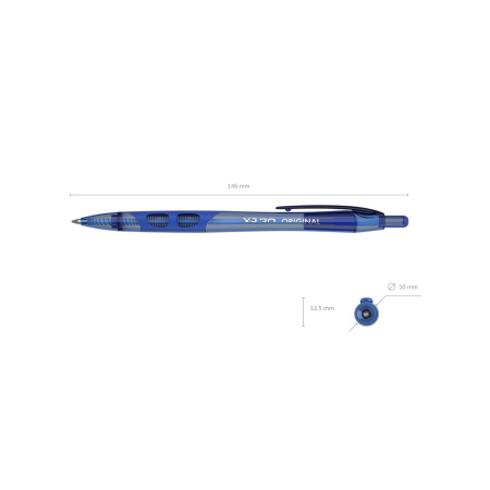 Ручка шариковая Erich Krause "XR-30" Original 0,7мм., автоматическая, синяя (17721)