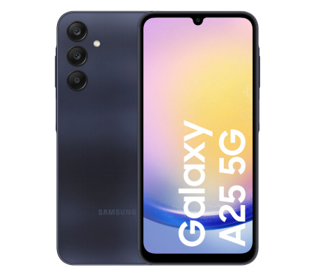 Смартфон Samsung Galaxy A25 6Гб 128Гб SM-A256 Blue Black 6.5", AMOLED, 2340*1080, 2*2.4+6*2.0ГГц, 50+8+2Мп, 13Мп, 5G, NFC, 5000мАч, And 14