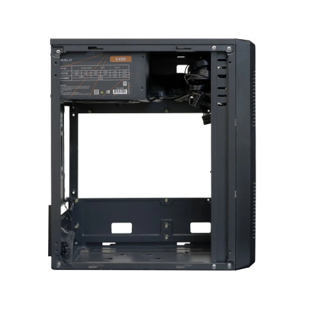 Корпус mATX 450w TESLA 1703BM (2*USB2.0,Audio,черный,БП TESLA C450 80+ с плоскими проводами!)[TSL-1703-450W-BM]