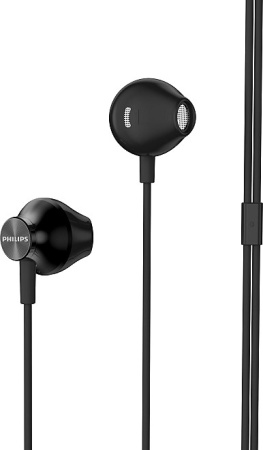 Наушники Philips TAUE100BK/00 вставные, 32Ом, 106дБ, кабель 1м, Black