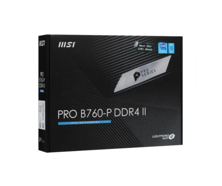 Мат.плата S1700 B760 MSI PRO B760-P DDR4 II (ATX,4DDR4,ECC/non-ECC,2M.2,5PCI-E16,DP,HDMI,PC5333)