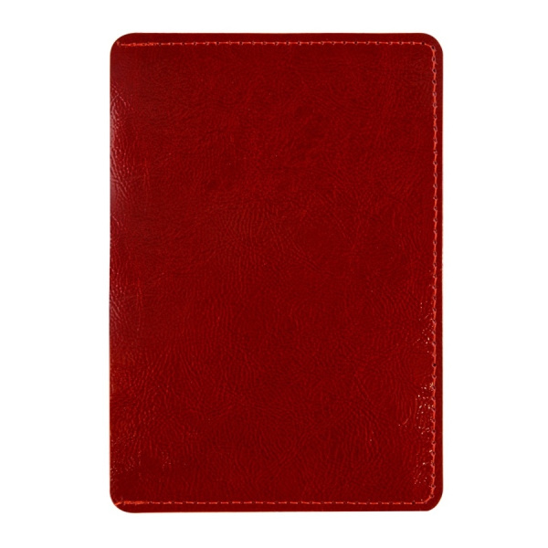 Обложка-карман для паспорта OfficeSpace, кожа, красный 311114