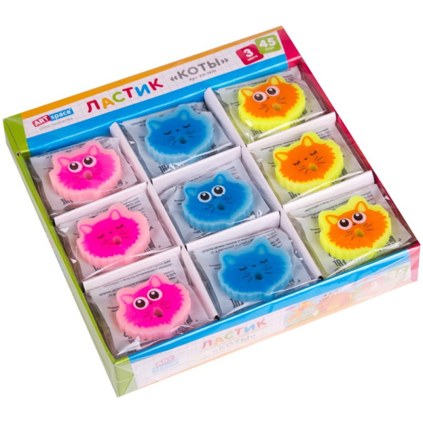 Ластик ArtSpace "Коты" ассорти (ER-19111)
