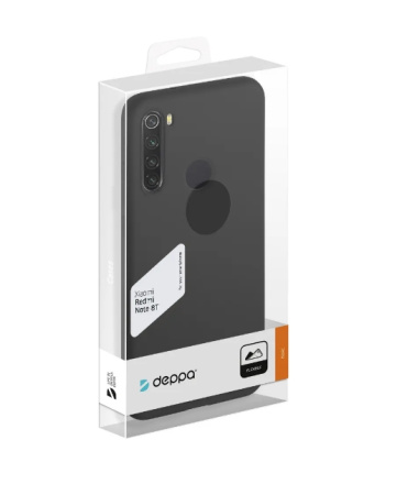 Чехол силиконовый для Xiaomi Redmi Note 8T Deppa Gel Color Case черный (87375)