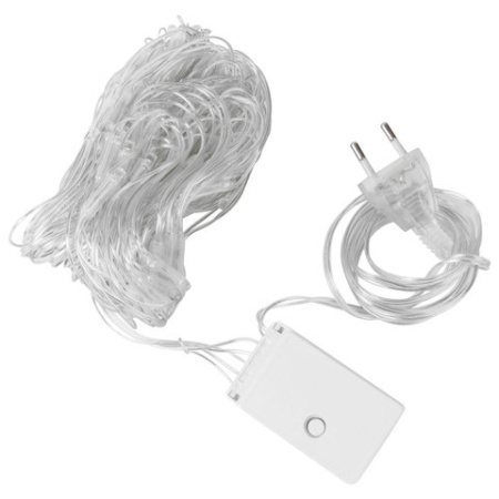 Электрогирлянда комнатная  1,5х1м, 120LED, тепл.белый, 220V, контроллер, ЗОЛОТАЯ СКАЗКА, 591104