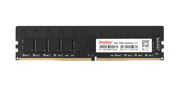 Модуль памяти DIMM DDR4 4Гб 2666МГц Kingspec (KS2666D4P12004G) CL19