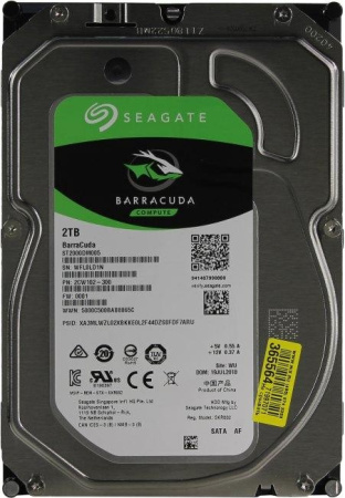 Жесткий диск Seagate SATA-III 2TB ST2000DM005 Desktop Barracuda 4KN (5400rpm) 256Mb 3.5"