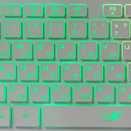 Игровая клавиатура USB Dialog Gan-Kata KGK-17U мембранная, подсветка, White