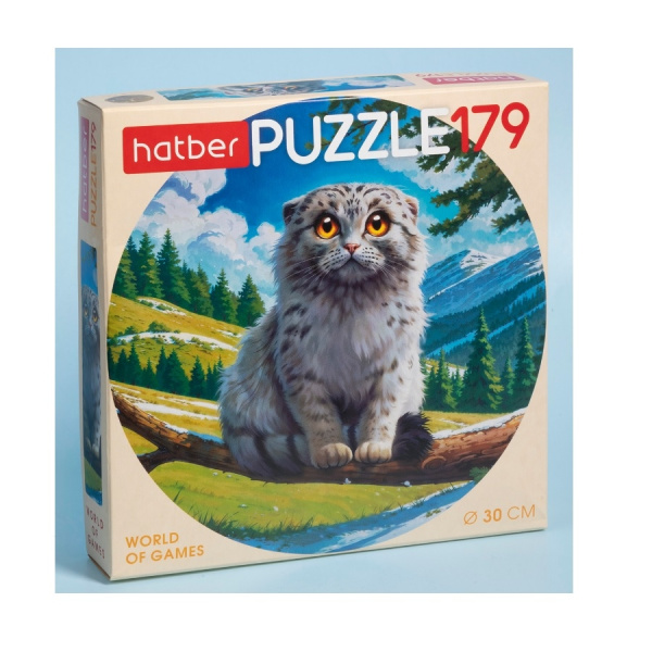 Пазл 179 эл. Hatber "Милашка Манул" 179ПЗк4_34630