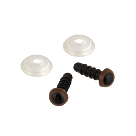 Глаза кристальные с шайбами "HobbyBe" CRE-4-5 d 4.5 мм 24 шт. белый