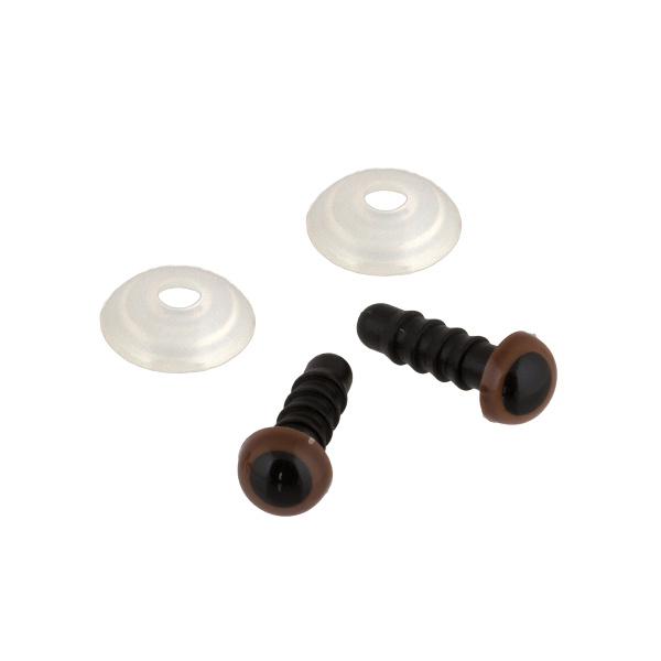 Глаза кристальные с шайбами "HobbyBe" CRE-4-5 d 4.5 мм 24 шт. белый