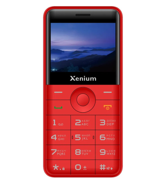 Сотовый Xenium X700 Red 2sim/2.31"/320*240/32Mb/microSD/0.3Мп/Bt/1700мАч/моноблок