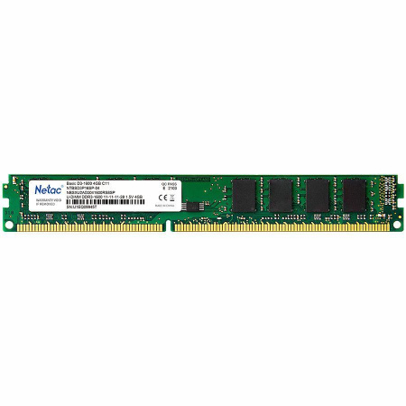 Модуль памяти DIMM DDR3 4Гб 1600МГц Netac (NTBSD3P16SP-04) CL11