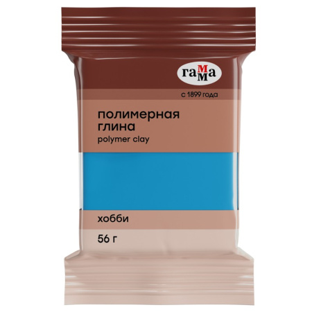 Глина полимерная Гамма "Хобби", небесно-синий, 56г (1214)