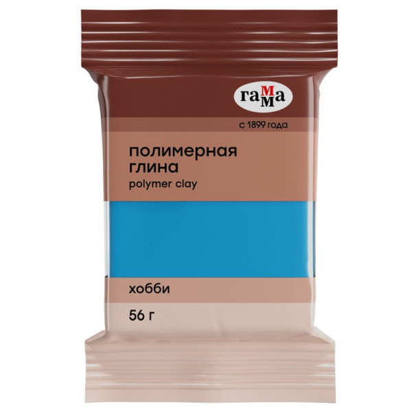 Глина полимерная Гамма "Хобби", небесно-синий, 56г (1214)
