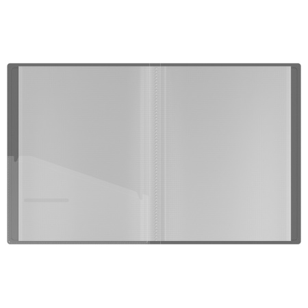 Папка с 20 вкл. BERLINGO "No Secret" 17мм. 700мкм, полупрозрачная, черный (DB4_20993)