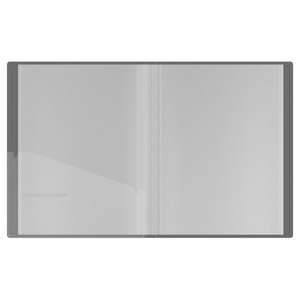 Папка с 20 вкл. BERLINGO "No Secret" 17мм. 700мкм, полупрозрачная, черный (DB4_20993)