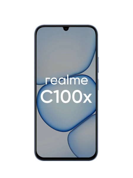 Смартфон Realme C100X 4Гб 256Гб Синий 6.8", IPS, 1520*720, 2*1.8+6*1.6ГГц, 50Мп, 5Мп, 4G, NFC, 8000мАч, And 16