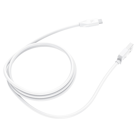 Кабель MicroUSB(m) - USB(m) HOCO X1, 1м,2.4A  белый