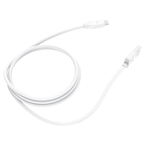 Кабель MicroUSB(m) - USB(m) HOCO X1, 1м,2.4A  белый