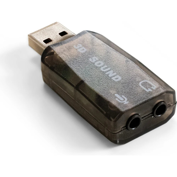 Звуковая карта USB ExeGate EX-AU-01N (2 x jack 3.5 mm)