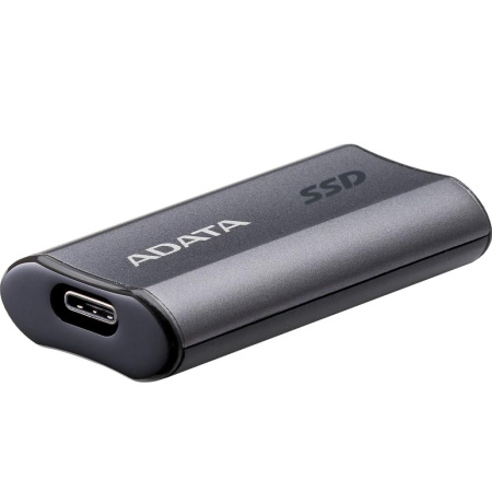 Твердотельный накопитель/ ADATA External SSD SC750, 2000GB, Type-C, USB 3.2 Gen2, R/W 1050/1000 MB/s, 53x28x12mm, Grey (5 лет)