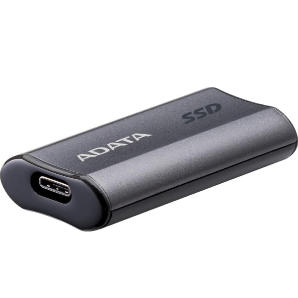 Твердотельный накопитель/ ADATA External SSD SC750, 2000GB, Type-C, USB 3.2 Gen2, R/W 1050/1000 MB/s, 53x28x12mm, Grey (5 лет)