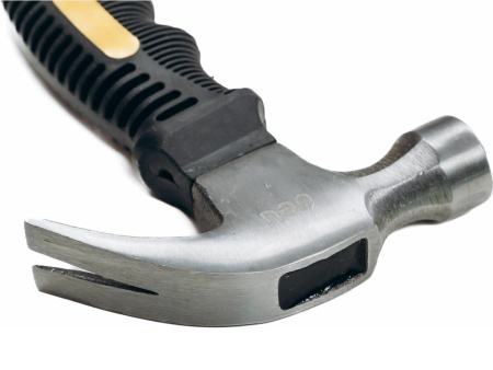 Молоток-гвоздодер Deli DL441008, 250г, 160мм, фиберглассовая рукоять