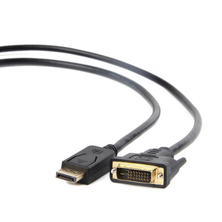 Кабель DisplayPort(m) - DVI(m)  1.0м Cablexpert, черный (CC-DPM-DVIM-1M)