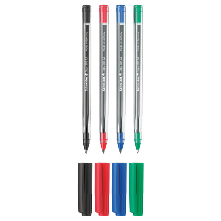 Набор ручек шариковых 04шт. Schneider "Tops 505 M" 1мм (75060)