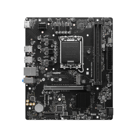 Мат.плата S1700 H610 MSI PRO H610M-S DDR4 (mATX,2DDR4,M.2,PCI-E16,PCI-E,2SATA3,HDMI,PC3200)