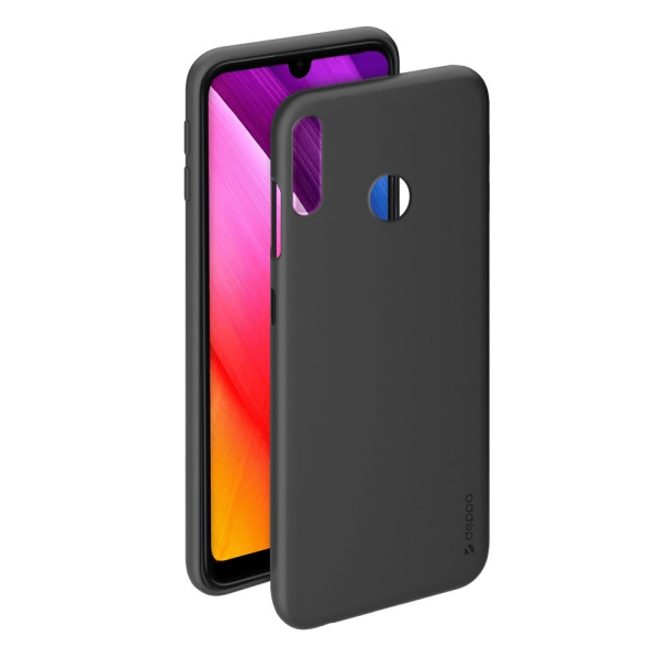 Накладка для Huawei Y7 (2019) Deppa Gel Color Case черная (86660)