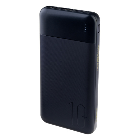 Аккумулятор внешний 10000_mAh Perfeo Powerbank + In Micro usb+Type-C /Out USB 1 А, 2.1A /Black