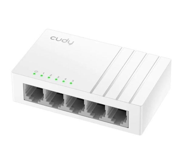 Коммутатор CUDY FS105D 5-ports 100 Мбит/сек белый