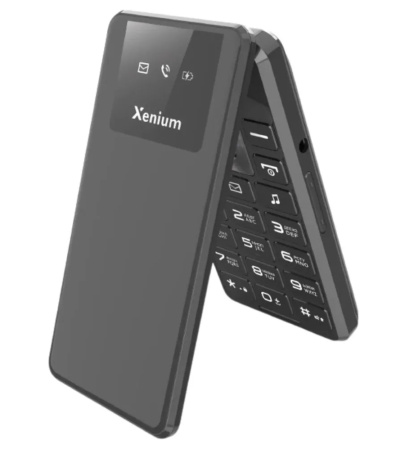 Сотовый Xenium X600 Dark Grey 2sim/2.4"/320*240/32Mb/microSD/0.3Мп/Bt/1000мАч/раскладушка