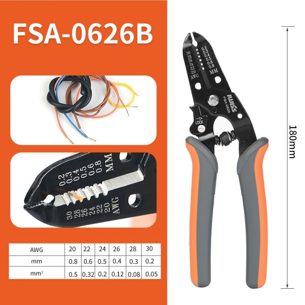 Стриппер Iwiss FSA-0626B, 0.2..0.8мм2