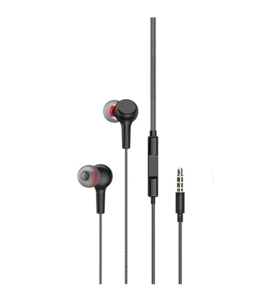 Гарнитура проводная HOCO M78 вставные, 16 Ом, 95 дБ, кабель 1.2м, черный
