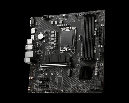 Мат.плата S1700 B760 MSI PRO B760M-P DDR4 (mATX,4DDR4,2M.2,PCI-E16,2PCI-E,VGA,DP,HDMI,PC4800)
